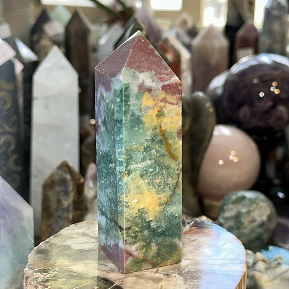 Ocean Jasper 4 Sided Crystal Point! - Picture 5 of 5